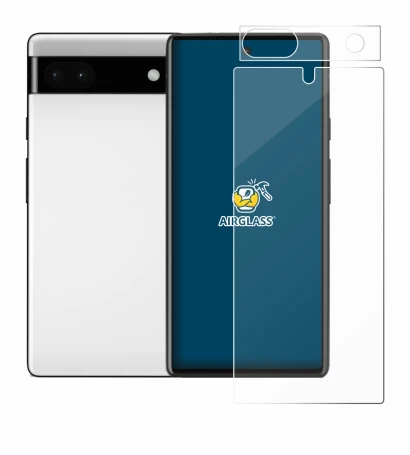 Image of the device Google Pixel 6a (Front+Camera) with a wide variety of screen protectors.