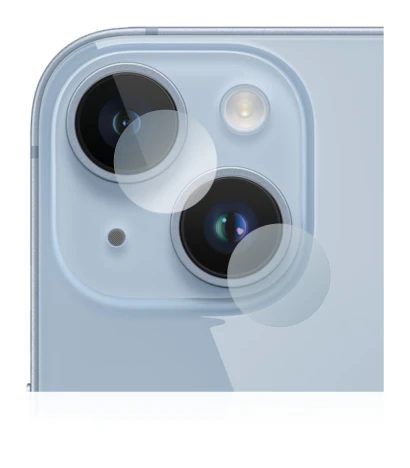 Image of the device Apple iPhone 14 (ONLY Camera Lens) with a wide variety of screen protectors.