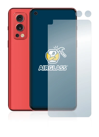 Image of the device OnePlus Nord 2 5G (Front+Camera) with a wide variety of screen protectors.