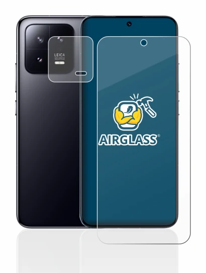 Image of the device Xiaomi 13 (Front+Camera) with a wide variety of screen protectors.
