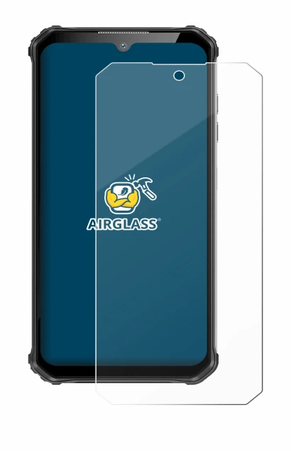 Image of the device Oukitel WP22 with a wide variety of screen protectors.