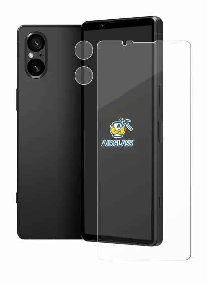 Image of the device Sony Xperia 5 V (Front+Camera) with a wide variety of screen protectors.