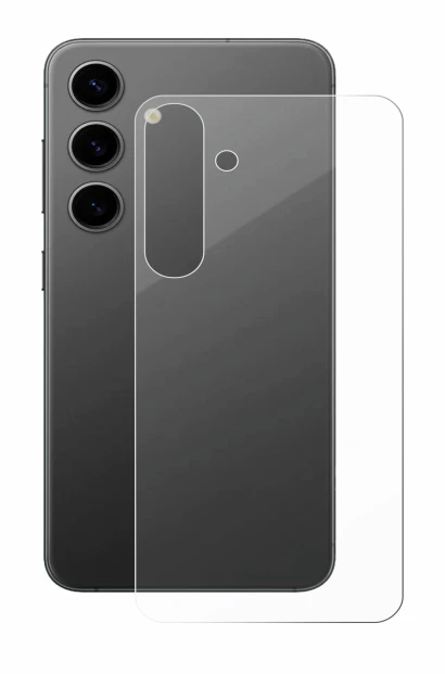 Image of the device Samsung Galaxy S24 Plus (Back) with a wide variety of screen protectors.