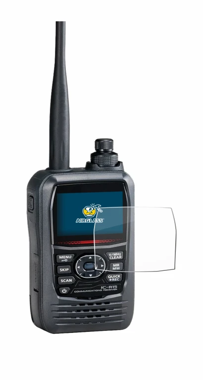 Image of the device Icom IC-R15 with a wide variety of screen protectors.