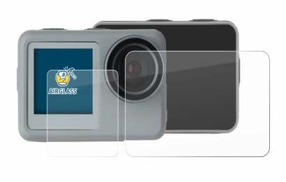 Image of the device Rollei Actioncam 9s Plus with a wide variety of screen protectors.