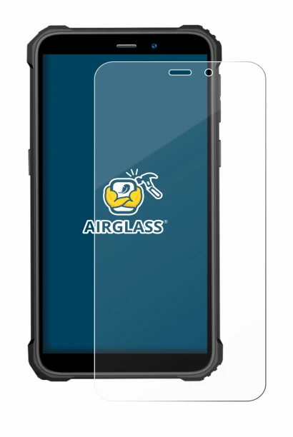 Image of the device Oukitel WP32 with a wide variety of screen protectors.