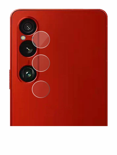 Image of the device Sony Xperia 1 VI (ONLY Camera Lens) with a wide variety of screen protectors.