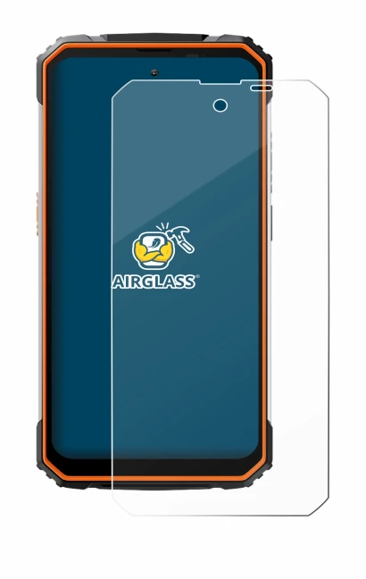 Image of the device Blackview BV8100 with a wide variety of screen protectors.