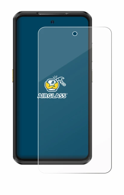 Image of the device Ulefone Armor 25T Pro with a wide variety of screen protectors.