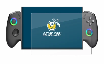 Image of the device OneXPlayer X1 Mini with a wide variety of screen protectors.