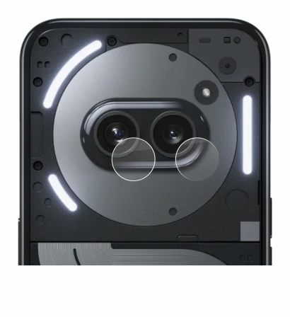 Image of the device Nothing Phone (2a) Plus (ONLY Camera Lens) with a wide variety of screen protectors.