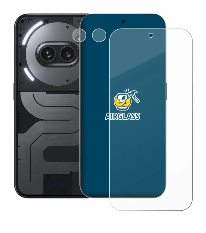 Image of the device Nothing Phone (2a) Plus (Front+Camera) with a wide variety of screen protectors.