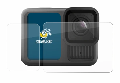 Image of the device GoPro Hero 13 Black with a wide variety of screen protectors.