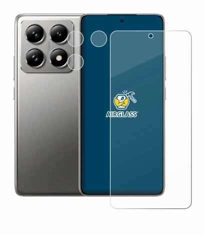 Image of the device Xiaomi 14T Pro (Front+Camera) with a wide variety of screen protectors.