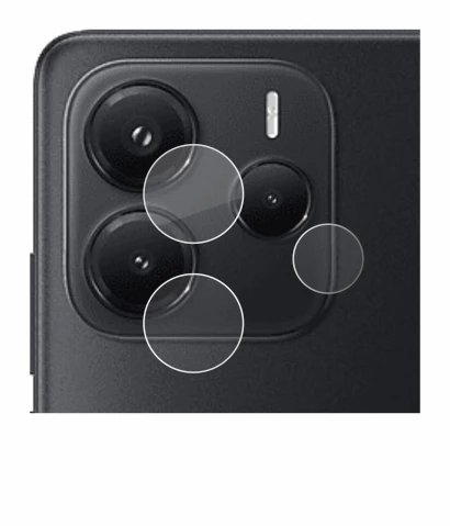 Image of the device Xiaomi Redmi Note 14 (ONLY Camera Lens) with a wide variety of screen protectors.