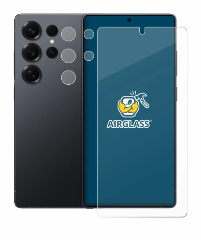 Image of the device Samsung Galaxy S25 Ultra Enterprise Edition (Front+Camera) with a wide variety of screen protectors.