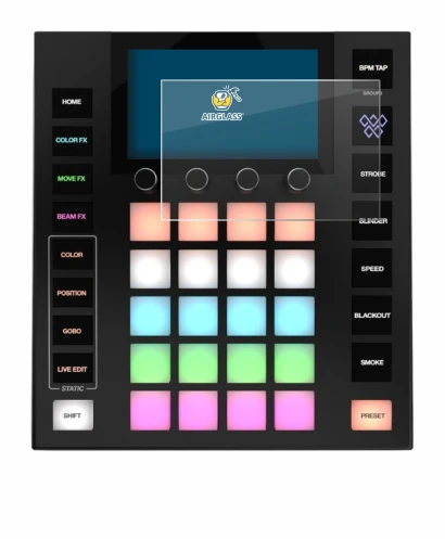 Image of the device Wolfmix W1 MK2 with a wide variety of screen protectors.