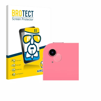 Front side of a product packaging with the brand logo BROTECT. Next to it is the device Apple iPad A16 11