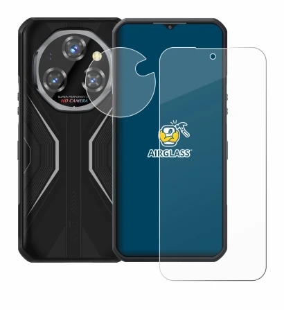 Image of the device Oukitel WP55 Pro (Front+Camera) with a wide variety of screen protectors.
