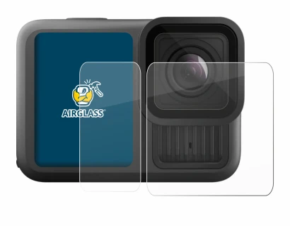 Image of the device GoPro Hero 13 Black Ultra Wide Edition with a wide variety of screen protectors.