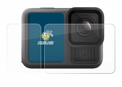 Image of the device GoPro Hero 13 Black Creator Edition with a wide variety of screen protectors.