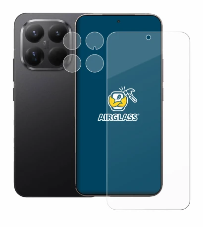 Image of the device Xiaomi 15T Pro (Front+Camera) with a wide variety of screen protectors.