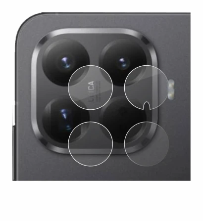 Image of the device Xiaomi 15T Pro (ONLY Camera Lens) with a wide variety of screen protectors.