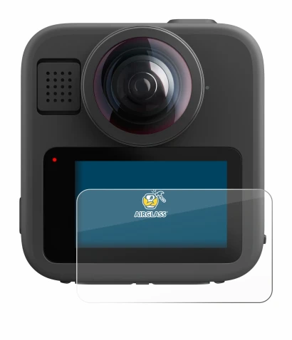 Image of the device GoPro Max 2 with a wide variety of screen protectors.
