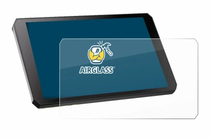 Image of the device RiderNav R7M with a wide variety of screen protectors.