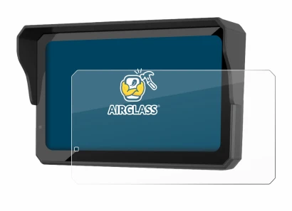 Image of the device Carpuride W602S Pro with a wide variety of screen protectors.