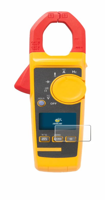 Image of the device Fluke 325 with a wide variety of screen protectors.