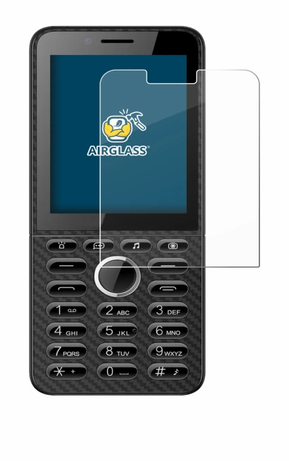 Image of the device Energizer E288S with a wide variety of screen protectors.