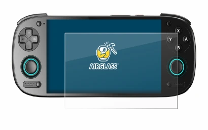 Image of the device Retroid Pocket 5 with a wide variety of screen protectors.