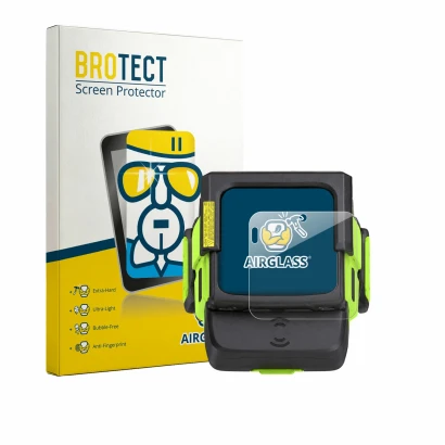 Front side of a product packaging with the brand logo BROTECT. Next to it is the device Zebra WS501 shown with the correspondi