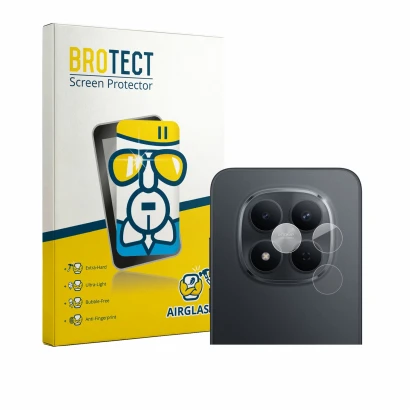 Front side of a product packaging with the brand logo BROTECT. Next to it is the device Xiaomi Redmi Note 15 Pro 5G (ONLY Came