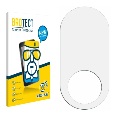 Front side of a product packaging with the brand logo BROTECT. Next to it is the corresponding screen protector.