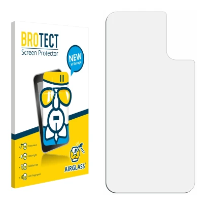 Front side of a product packaging with the brand logo BROTECT. Next to it is the corresponding screen protector.
