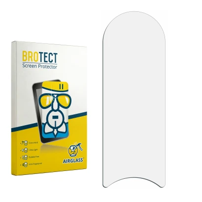 Front side of a product packaging with the brand logo BROTECT. Next to it is the corresponding screen protector.
