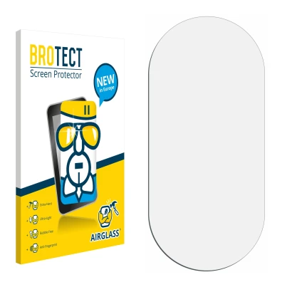 Front side of a product packaging with the brand logo BROTECT. Next to it is the corresponding screen protector.