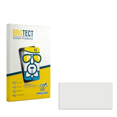 Front side of a product packaging with the brand logo BROTECT. Next to it is the corresponding screen protector.
