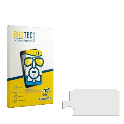 Front side of a product packaging with the brand logo BROTECT. Next to it is the corresponding screen protector.