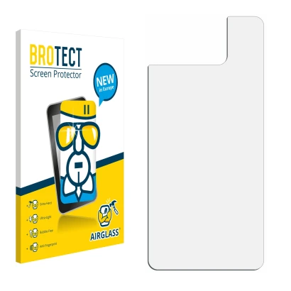 Front side of a product packaging with the brand logo BROTECT. Next to it is the corresponding screen protector.