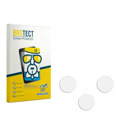 Front side of a product packaging with the brand logo BROTECT. Next to it is the corresponding screen protector.