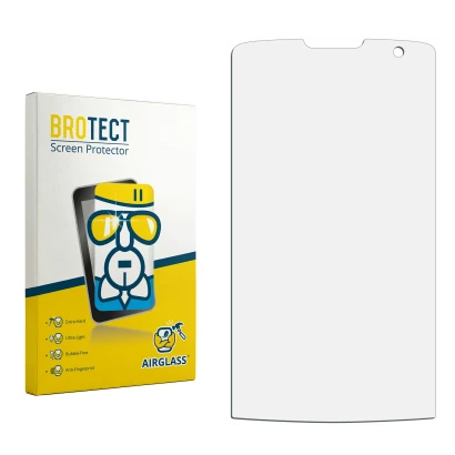 Front side of a product packaging with the brand logo BROTECT. Next to it is the corresponding screen protector.