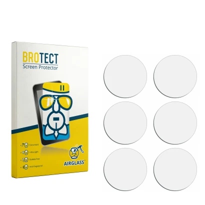 Front side of a product packaging with the brand logo BROTECT. Next to it is the corresponding screen protector.