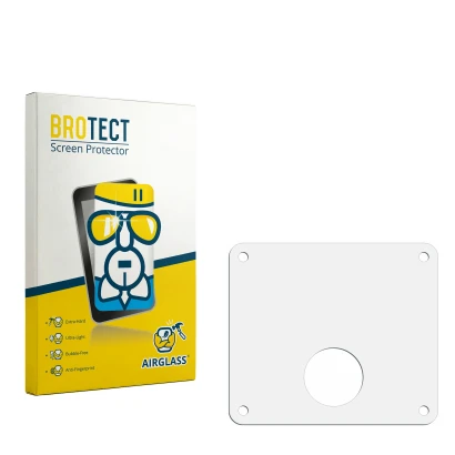 Front side of a product packaging with the brand logo BROTECT. Next to it is the corresponding screen protector.