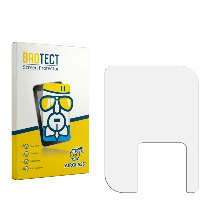 Front side of a product packaging with the brand logo BROTECT. Next to it is the corresponding screen protector.