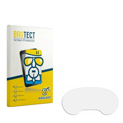 Front side of a product packaging with the brand logo BROTECT. Next to it is the corresponding screen protector.