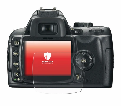 Image of the device Nikon D60 with a wide variety of screen protectors.