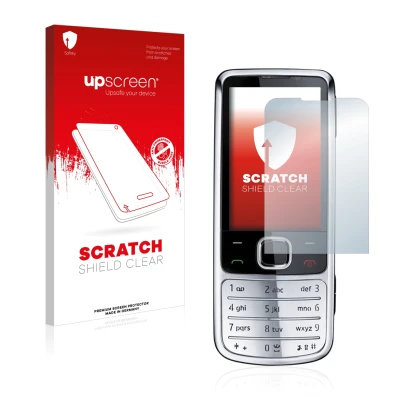 Front side of a product packaging with the brand logo upscreen. Next to it is the device Nokia 6700 classic shown with the cor